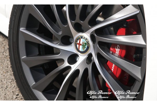 Decal to fit Alfa Romeo Brake caliper Mirror Window decal 90mm + 120mm
