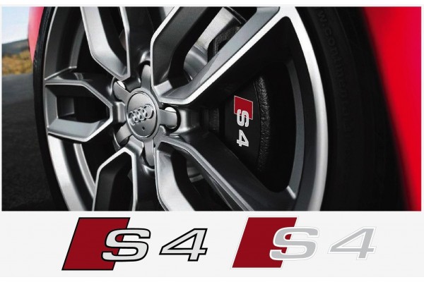 Aufkleber passend für Audi S4 Bremssattel Aufkleber 4 Stk. satz