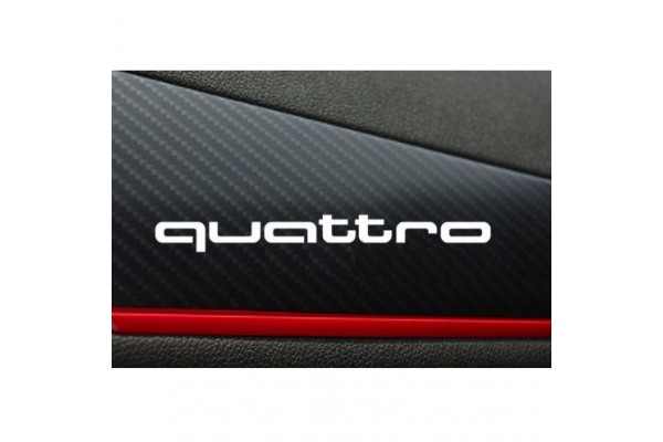 Decal to fit Audi Quattro decal 2 pcs. 120mm
