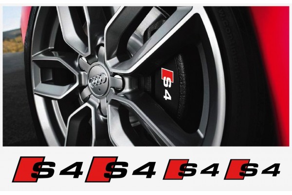Aufkleber passend für Audi S4 Bremssattel Aufkleber 4Stk. Satz
