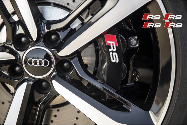 Aufkleber passend für Audi RS Bremssattel Spiegel Fenster Aufkleber