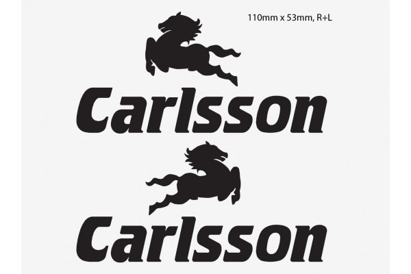 Decal to fit Carlsson side decal 2 pcs. 11 cm