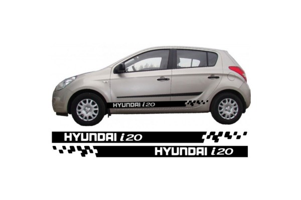 Decal to fit Hyundai i20 side decal sticker stripe kit