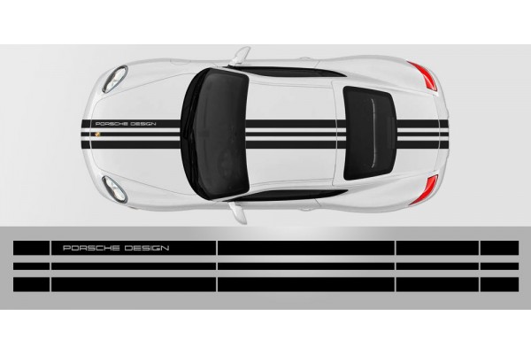 Decal to fit Porsche Cayman Edition 1 Center Stripes