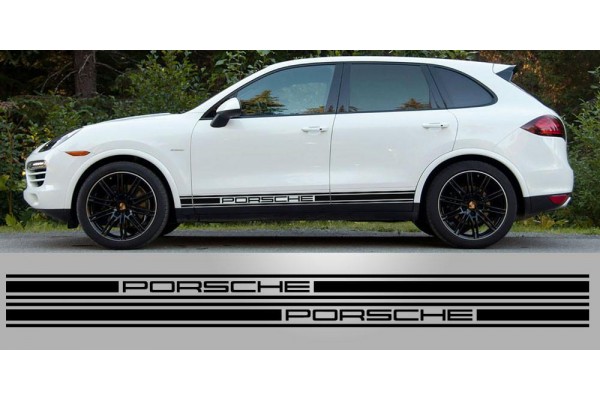 Decal to fit Porsche Cayenne Classic Triple Stripe Vinyl Decal