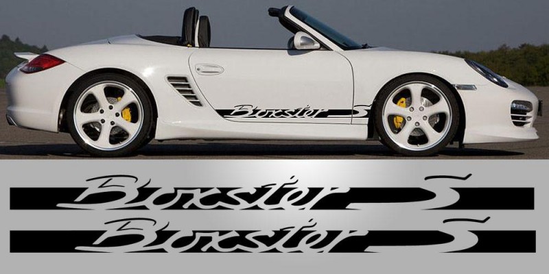Aufkleber passend für Porsche Boxster S 981 987 Side Stripe Vinyl Decal