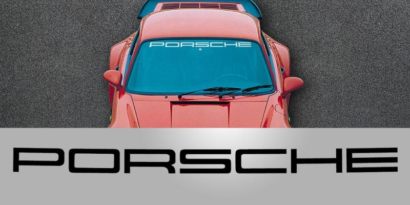Decal to fit Porsche 911 Windscreen Vinyl Decal Graphic