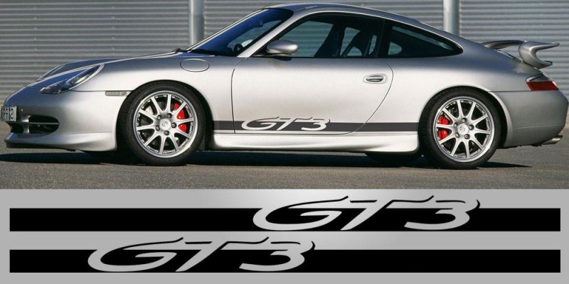 Decal to fit Porsche 911 GT3 Script Side Decal Graphics