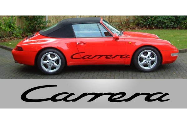 Decal to fit Porsche 911 Carrera Script Side Decal Graphic
