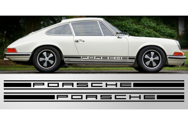 Decal to fit Classic Porsche 911 Old Style Triple Stripe Vinyl Decal