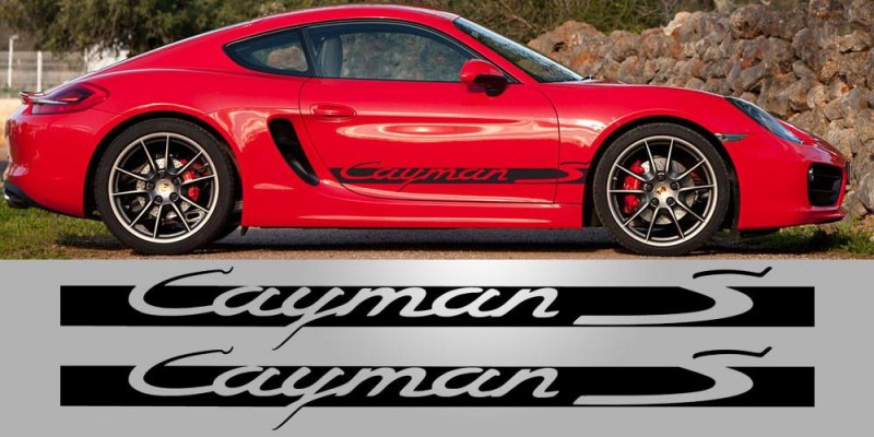 Decal to fit Cayman S 981 987 Side Stripe Vinyl Decal
