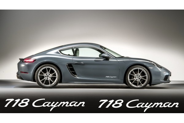 Decal to fit Porsche 718 Cayman Decal Set 2Pcs, 350mm
