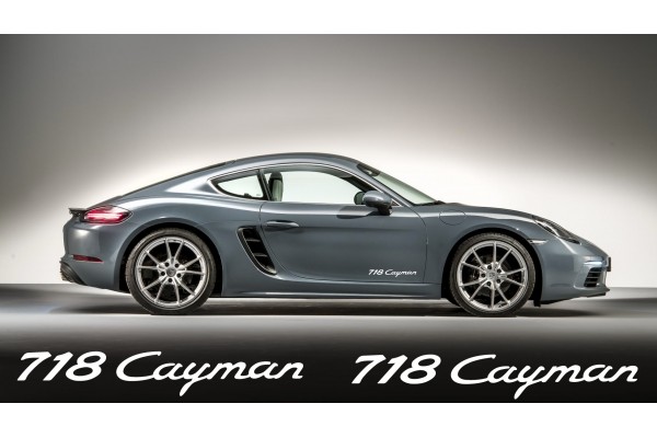Decal to fit Porsche 718 Cayman Decal Set 2Pcs, 300mm