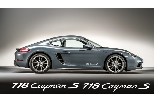 Aufkleber passend für Porsche 718 Cayman Aufkleber 2Stk, Satz 350mm