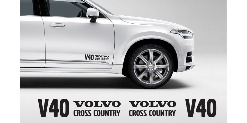 Decal to fit Volvo V40 Cross Country Side decal 400mm