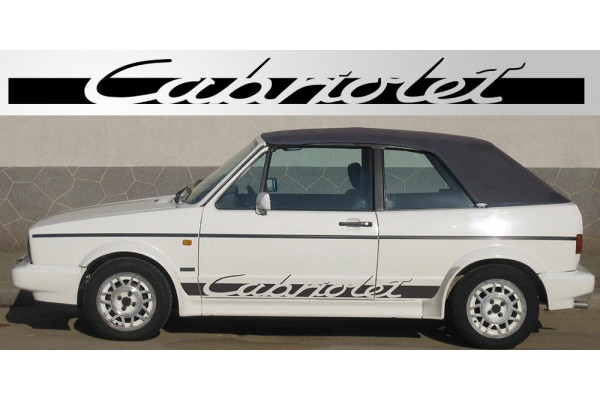 Decal to fit Volkswagen Golf Cabriolet Decal Pair