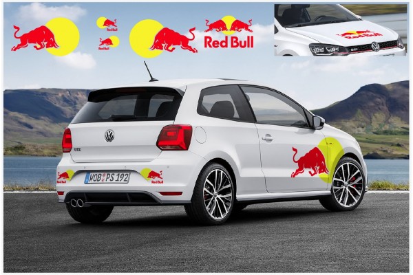 Decal to fit VW Polo R WRC RB side tail bonnet decal Komplet set