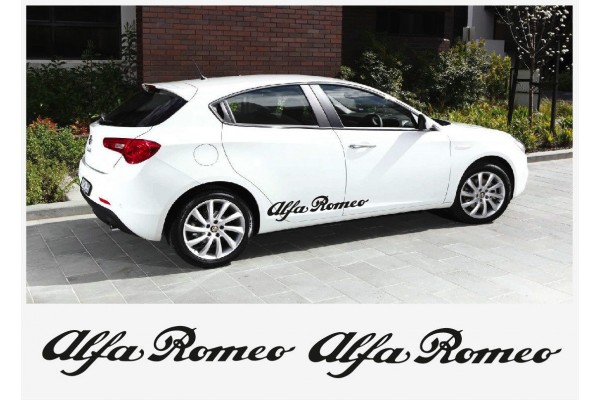 Decal to fit Alfa Romeo decal side decal set 2 pcs. L+R 100 cm