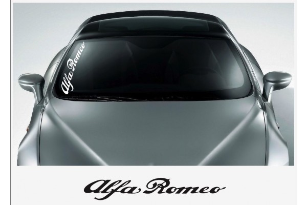 Decal to fit Alfa Romeo windscreen decal