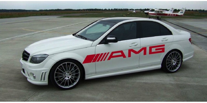 Aufkleber passend für AMG Mercedes Seitenaufkleber 1 Stk. 2100mm