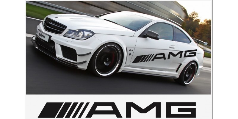 Aufkleber passend für AMG Mercedes Seitenaufkleber 2 Stk. 1500mm
