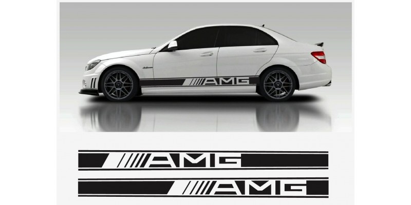 Aufkleber passend für AMG Mercedes Seitenaufkleber 2 Stk. Satz 2150mm