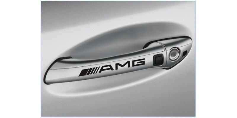Aufkleber passend für AMG Mercedes Türgriff Aufkleber 4 Stk. 120mm