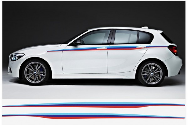 Decal to fit BMW M Performance M side stripe decal 289cm