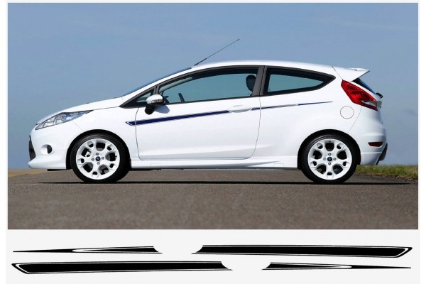 Decal to fit Ford Fiesta side stripe decal set S1600 Limited Edition