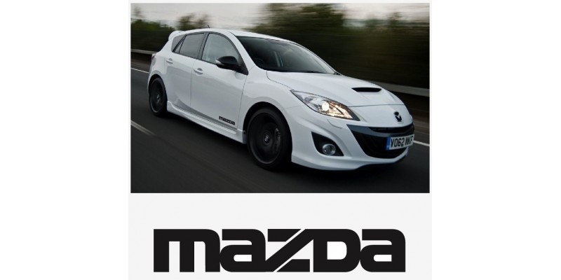 Aufkleber passend für Mazda Seitenaufkleber Aufkleber Satz 200mm