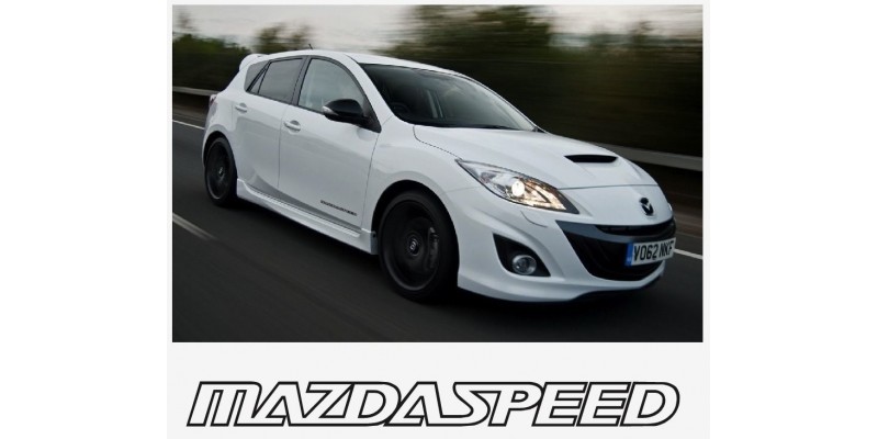 Aufkleber passend für Mazda Speed Seitenaufkleber Aufkleber Satz 400mm