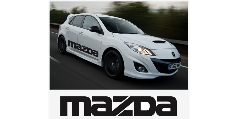 Aufkleber passend für Mazda sport racing Seitenaufkleber Aufkleber Satz 1400mm