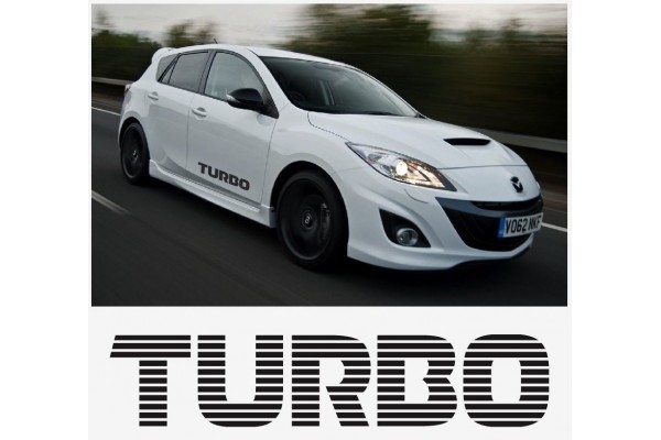 Decal to fit Mazda Turbo side decal set 800mm