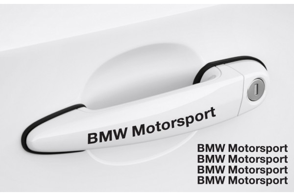 Decal to fit BMW Motorsport Door handle decal set 4pcs, 120mm