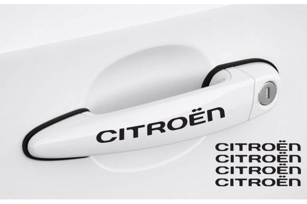 Decal to fit Citroen Door handle decal 4pcs, set 120mm
