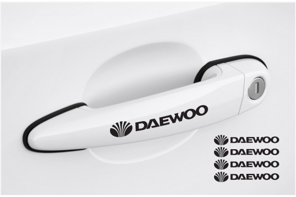 Decal to fit Daewoo Door handle decal 4pcs, set 120mm