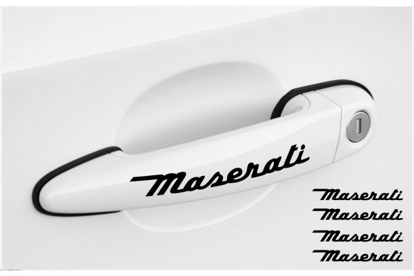 Decal to fit Maserati Speed Door handle decal set 4pcs, 120mm