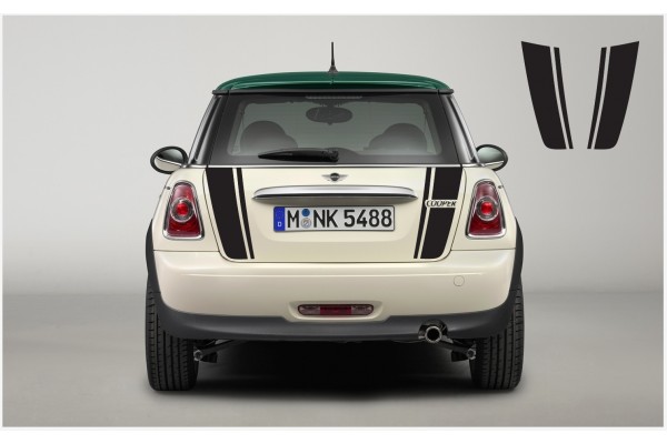 Decal to fit MINI Cooper rear door stripes decal