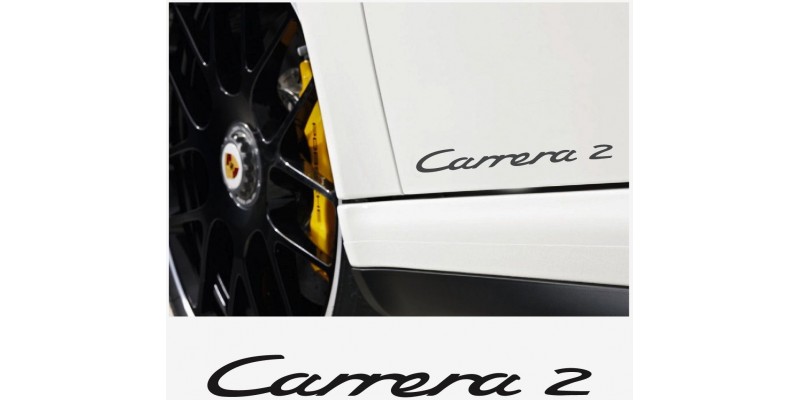Aufkleber passend für Porsche Carrera 2 Seitenaufkleber Aufkleber 22cm 2Stk. Satz