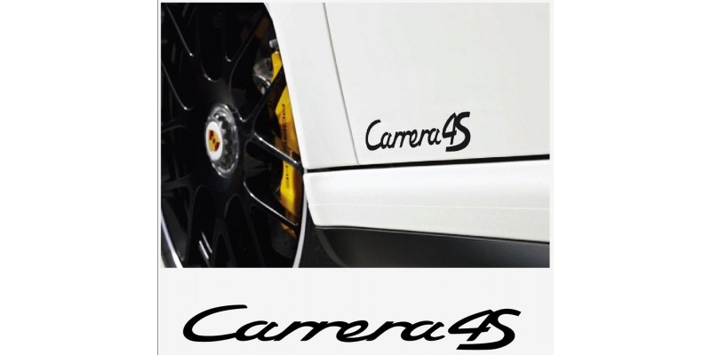 Aufkleber passend für Porsche Carrera 4S Seitenaufkleber Aufkleber 22cm 2Stk. Satz