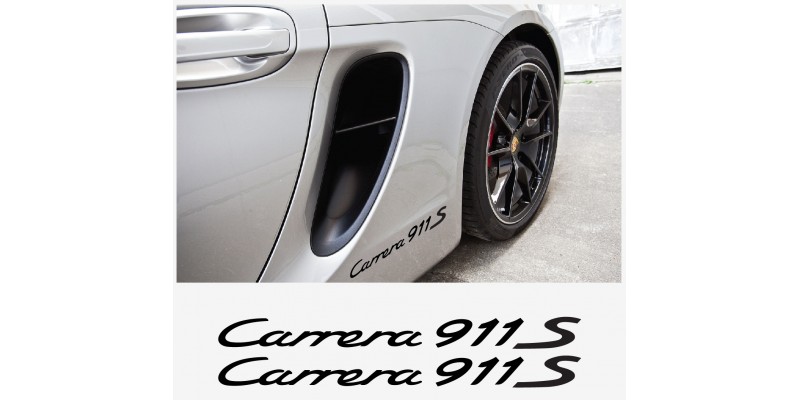 Aufkleber passend für Porsche Carrera 911 S Aufkleber 35cm 2Stk. Satz