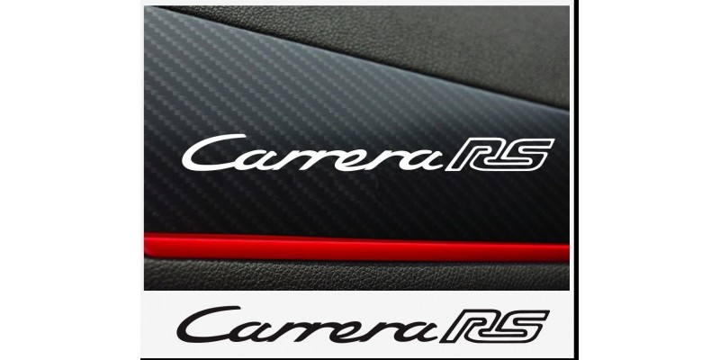 Aufkleber passend für Porsche Carrera RS Armaturaufkleber Aufkleber 2 Stk. Satz