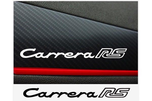 Decal to fit Porsche Carrera RS dashboarddecal 2 pcs. set