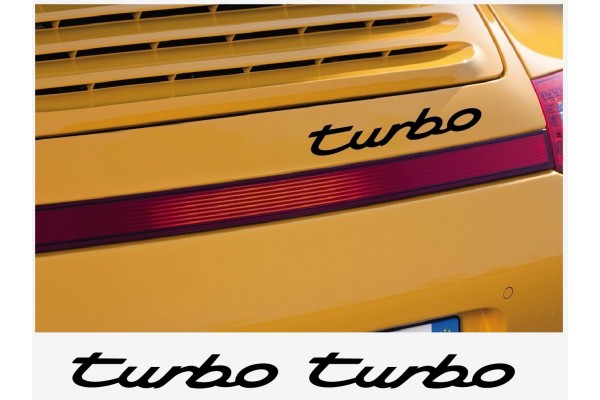Aufkleber passend für Porsche Turbo 1992 Heckaufkleber Aufkleber 220mm