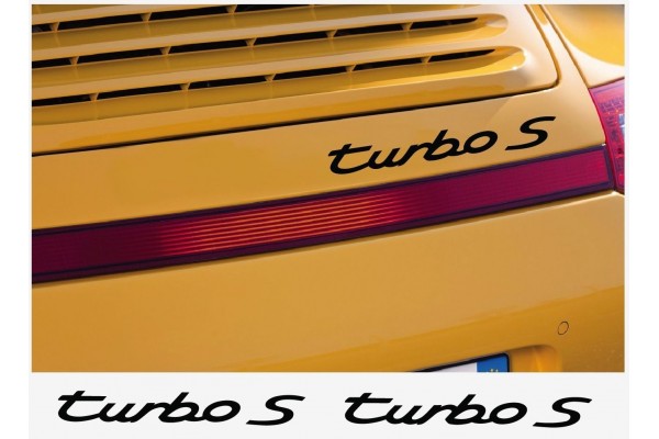 Aufkleber passend für Porsche Turbo S 1992 Heckaufkleber Aufkleber 220mm