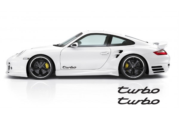 Decal to fit Porsche turbo side decal 2pcs, set 350mm