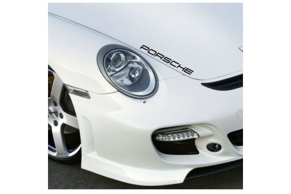Aufkleber passend für Porsche Haubenaufkleber Aufkleber 40cm 2Stk. Satz