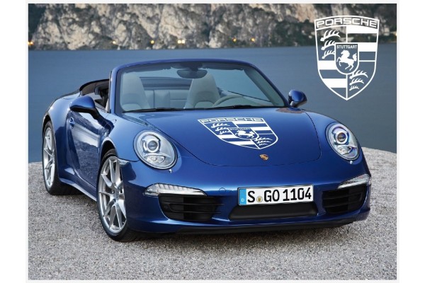 Aufkleber passend für Porsche Haubenaufkleber Aufkleber 50cm x 65cm
