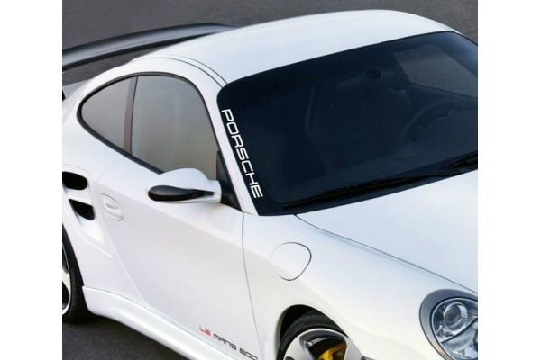 Aufkleber passend für Porsche Frontscheibenaufkleber Aufkleber 40cm 2Stk. Satz