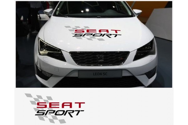 Decal to fit Seat Sport bonnet decal 64cm